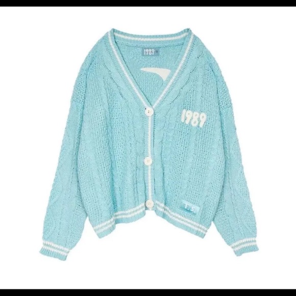 Taylor Swift 1989 TV (Taylor's Version) Cardigan Blue Size MD/LG - Picture 1 of 4